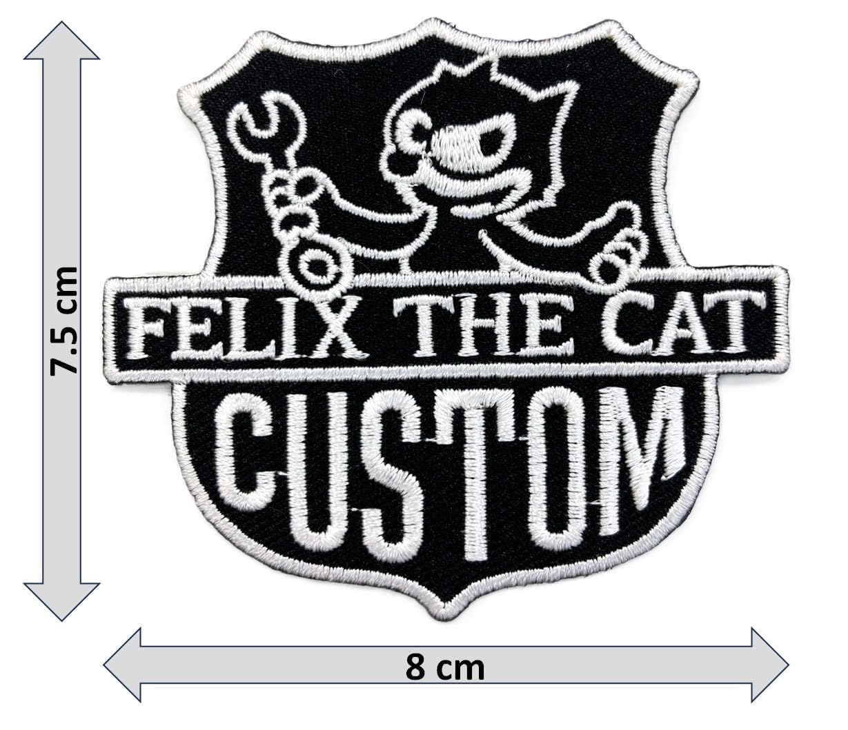 Amazon.co.jp: ワッペン レトロキャット CUSTOM ネコ アメカジ